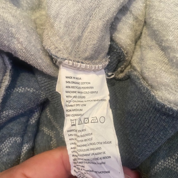 Prana Blue Grey Women’s Cozy Quilted Sweatshirt, size Medium - Picture 5 of 5